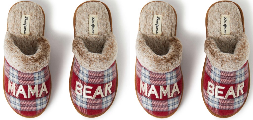 mama papa bear slippers