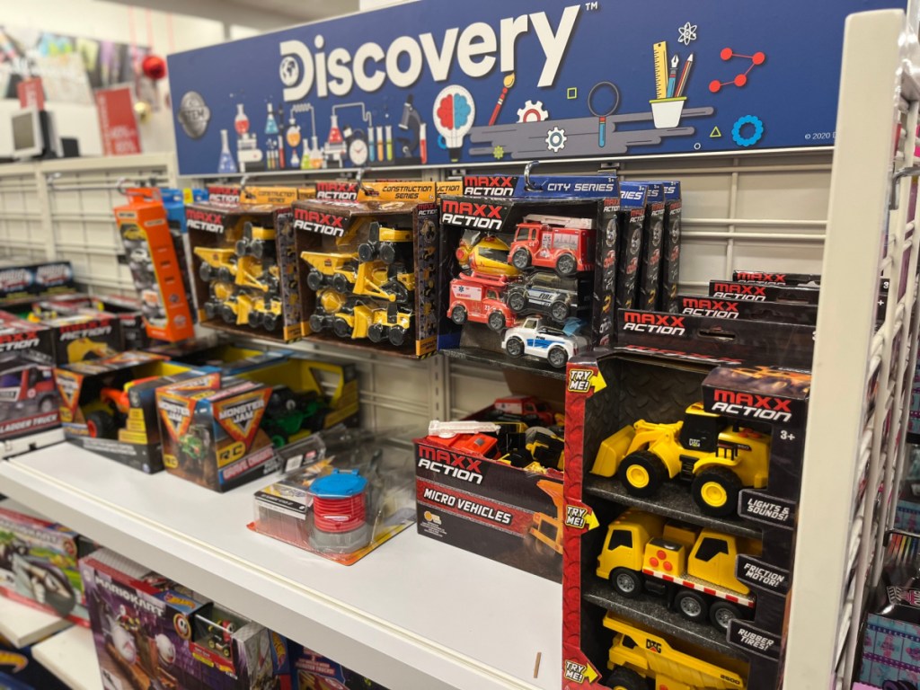 Discovery toys section in store