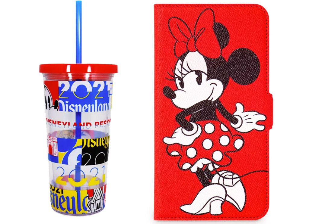 disney tumbler and minnie mouse iphone case