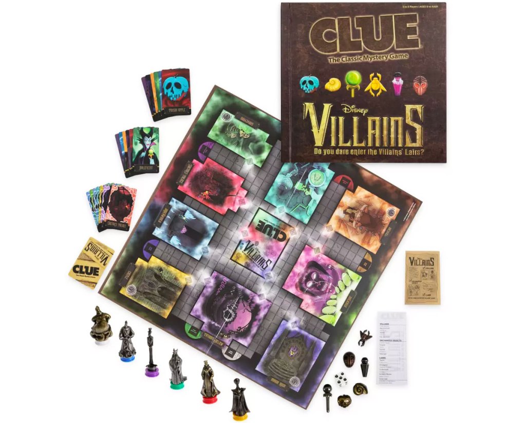 disney villains clue board game