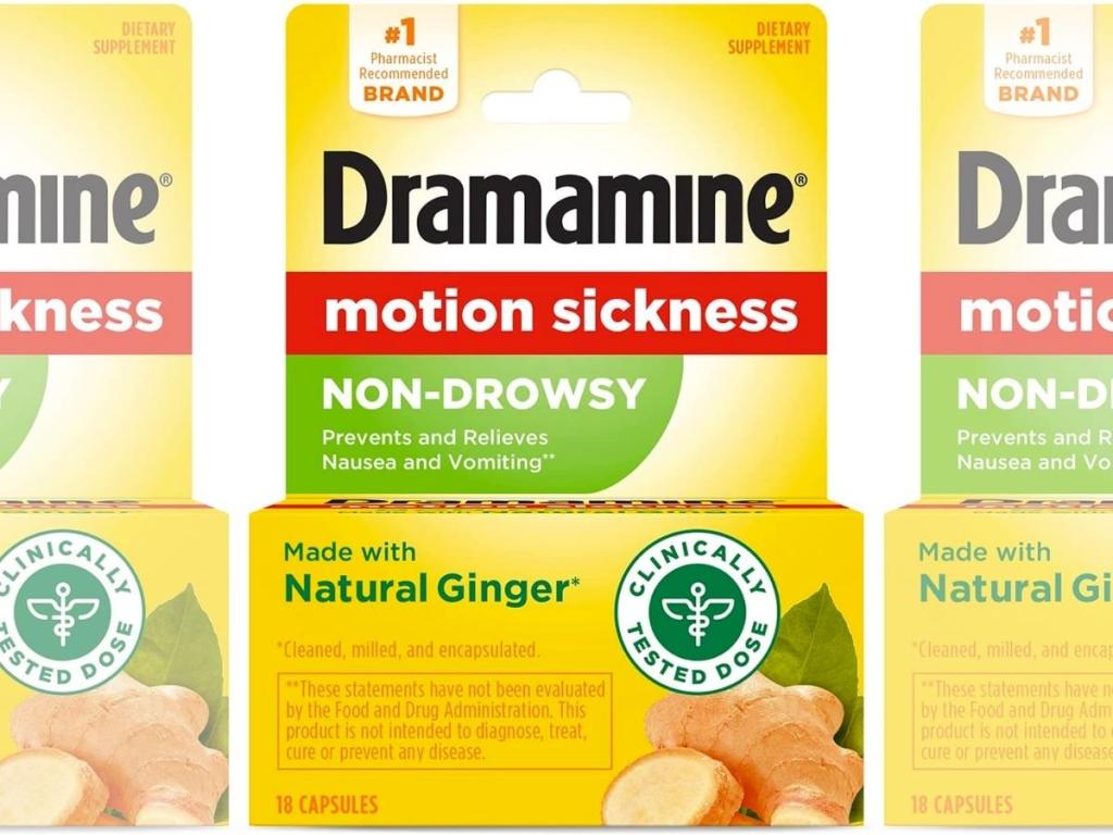 Dramamine Motion Sickness Non-Drowsy 18-Count