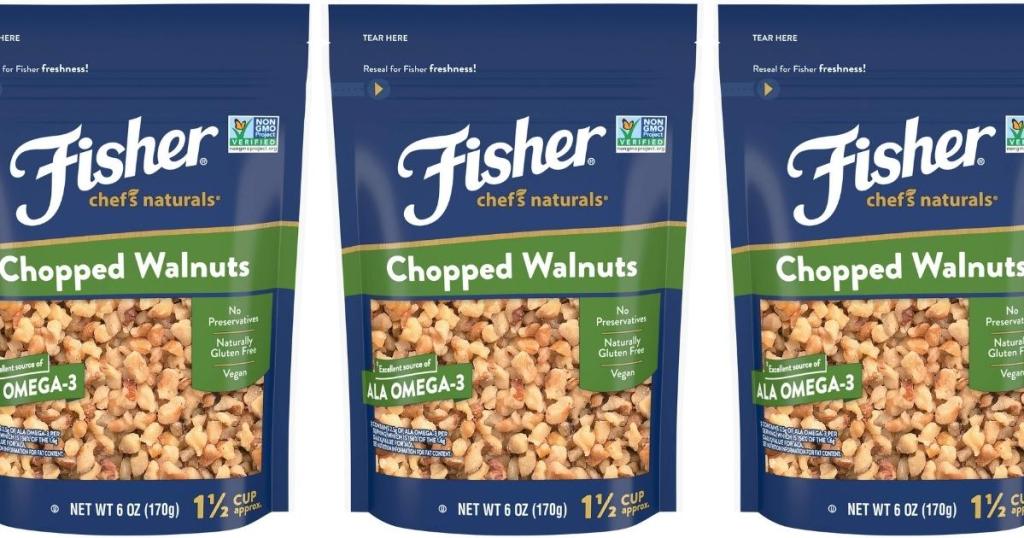 Fisher Chef's Naturals Chopped Walnuts 6oz Bag