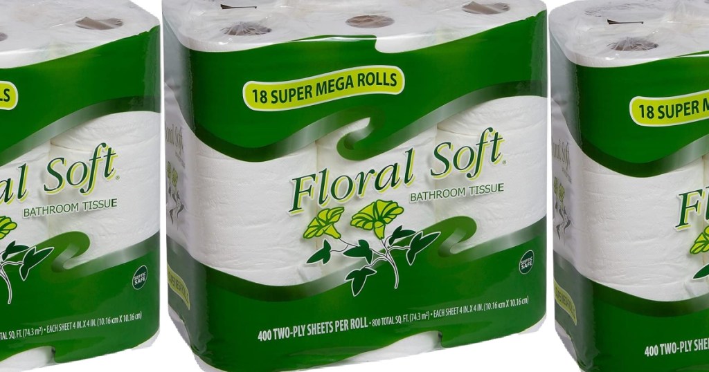 Floral Soft 18-Count 2-Ply Standard Toilet Paper