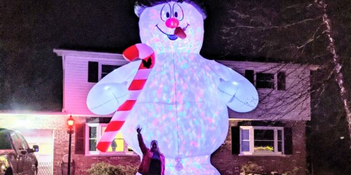 Get Free Shipping on this GIANT 18′ Inflatable Snowman (Is this the Next Viral Decor?!)