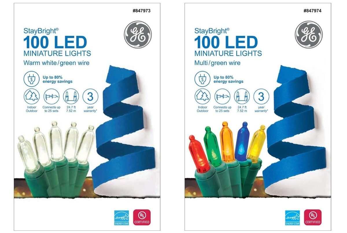 GE StayBright 100-Count Christmas Lights