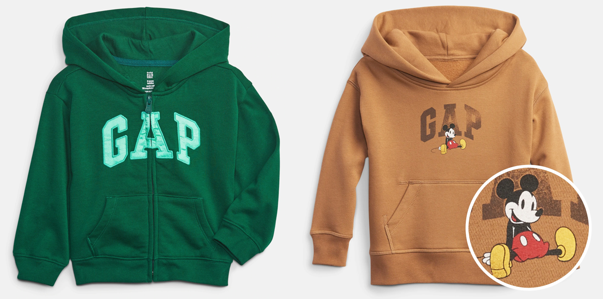 two gap toddler hoodies