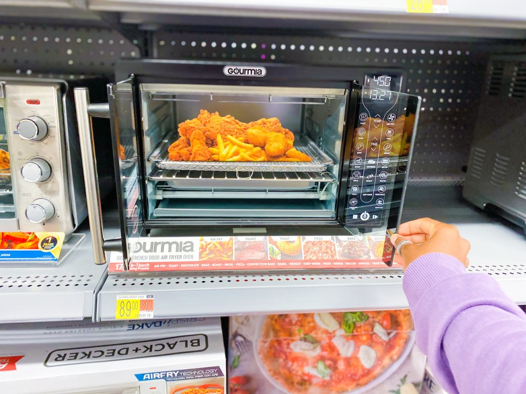 Gourmia Air Fryer Oven on store shelf