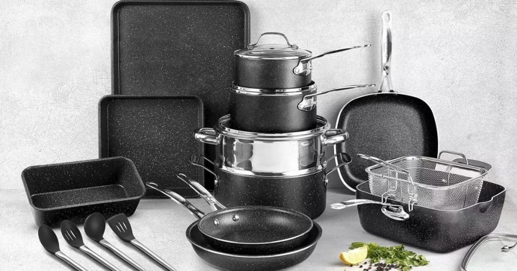 set of pots and pans