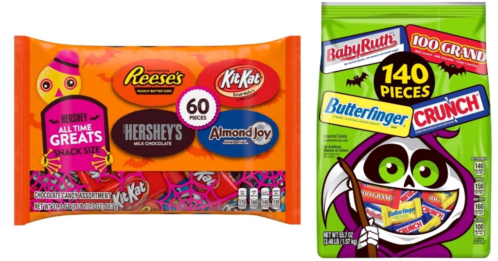 bag of hershey's all-time greats and butterfinger variety pack