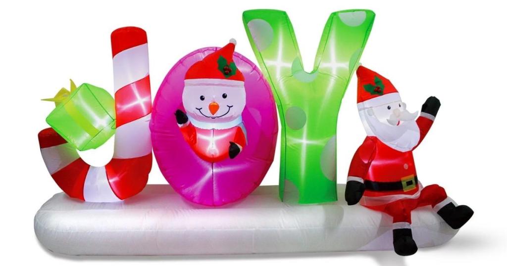 Holiday Time 8' Multi-Function Joy Sign Inflatable
