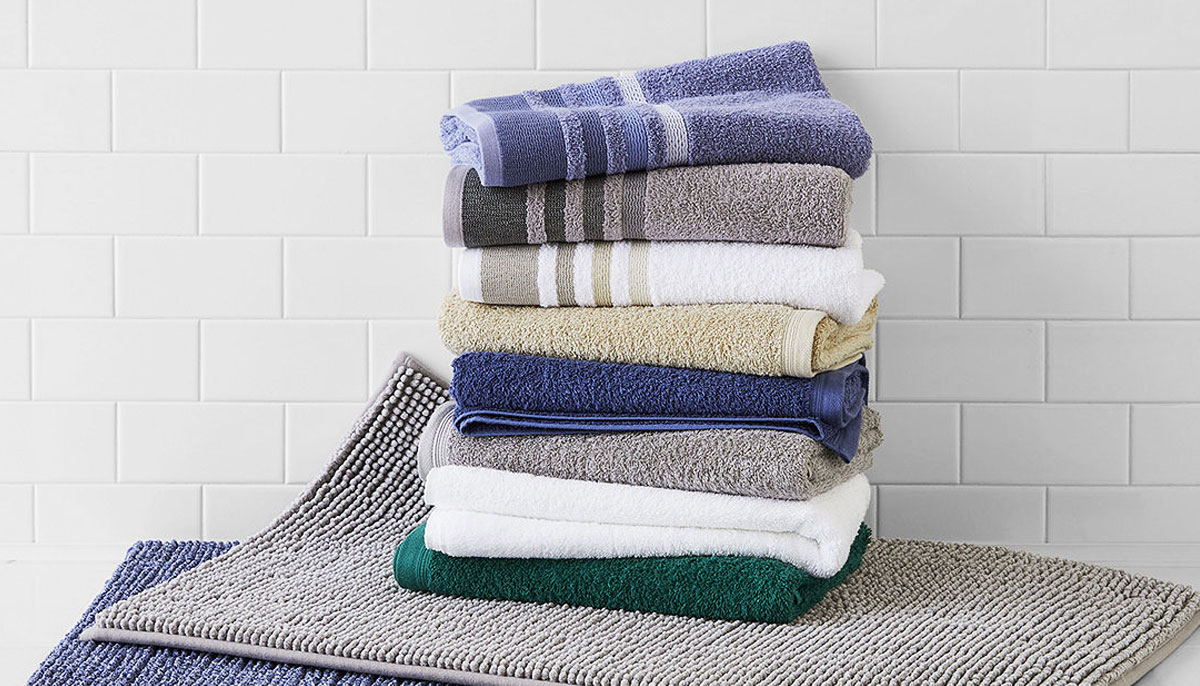 stack of folded hand towels