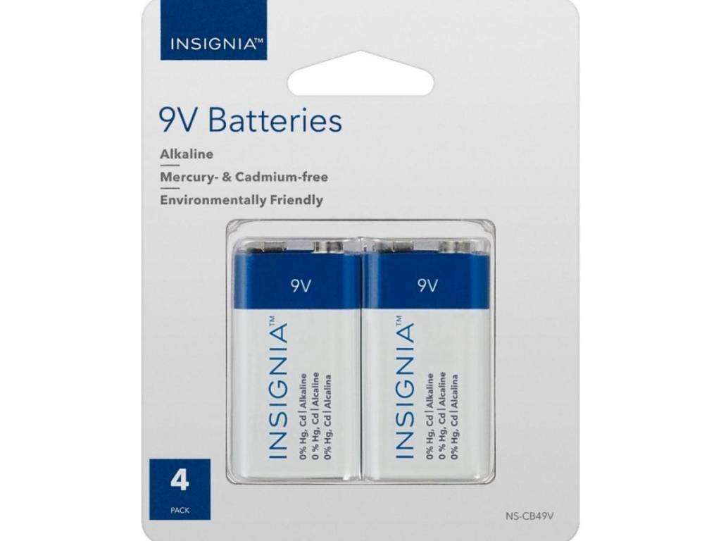 insignia 9 volt batteries 4 pack