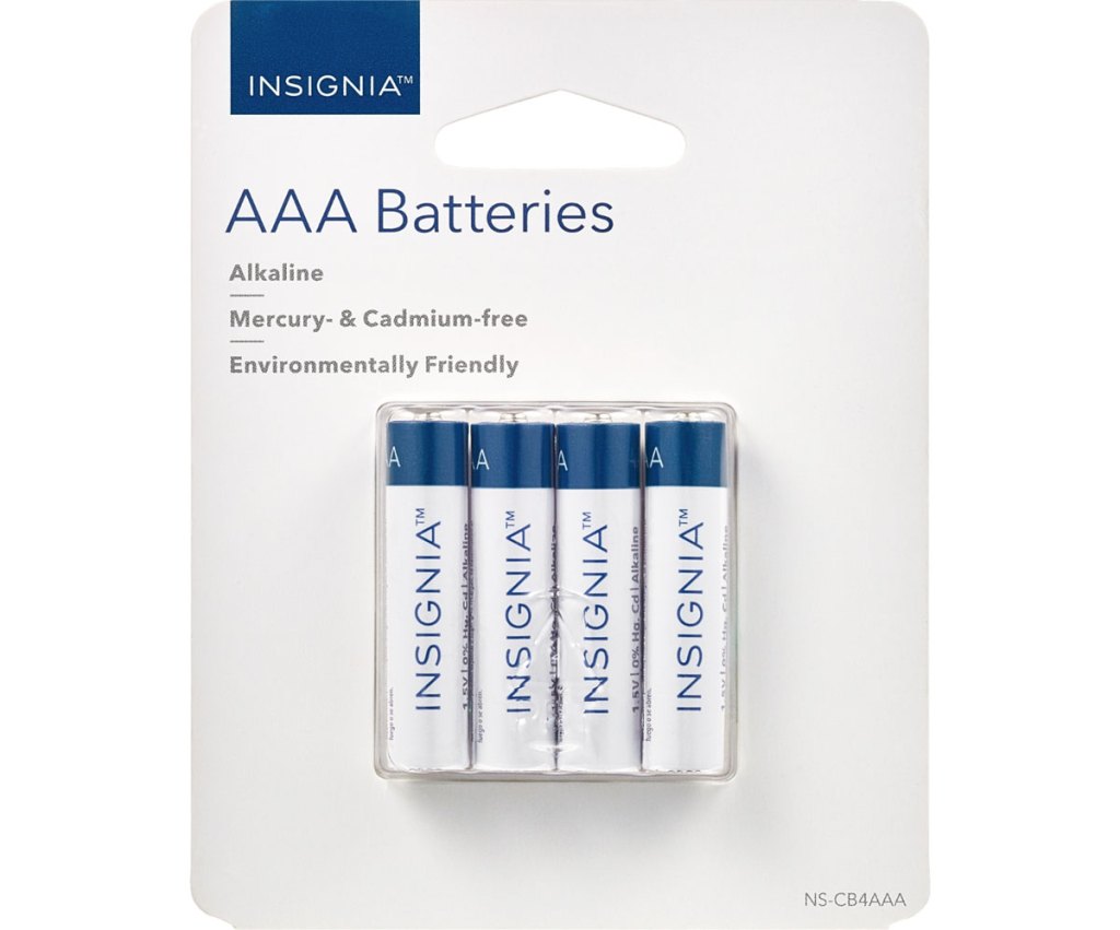 4-Pack of Insignia AAA Batteries