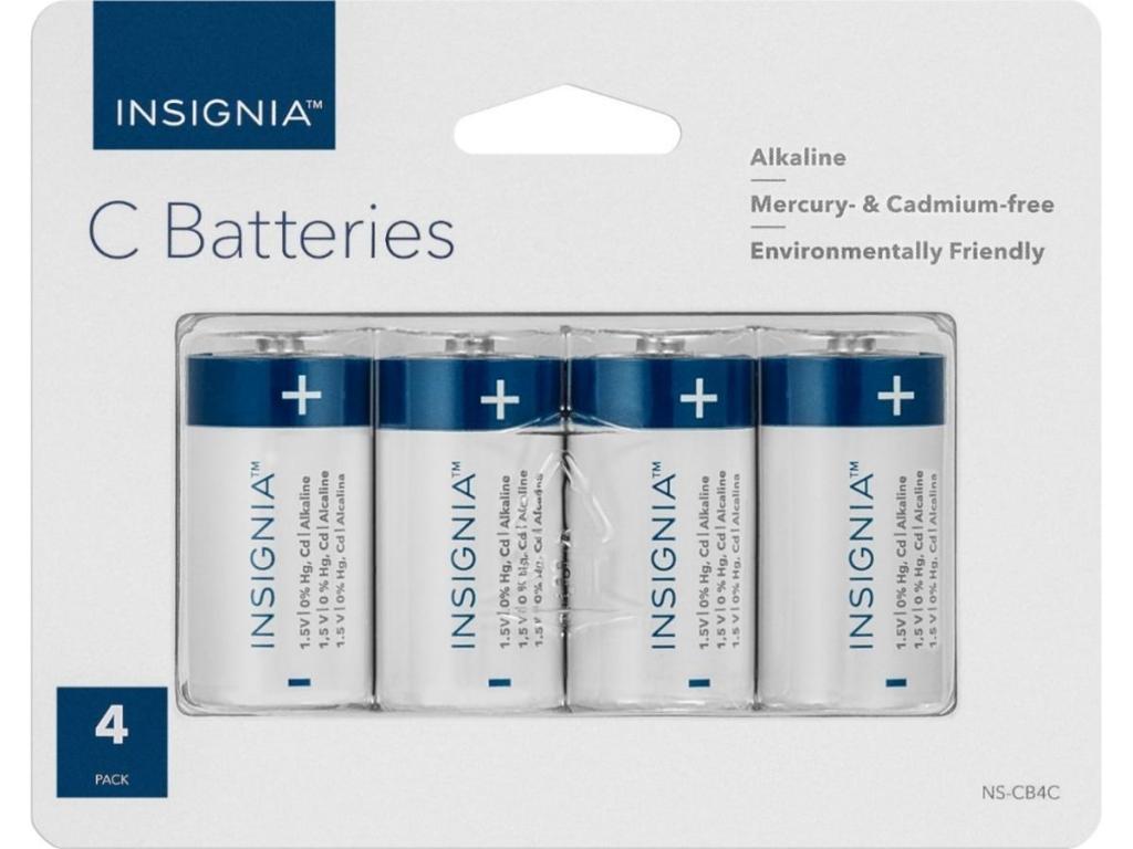 insignia c batteries 4 pack