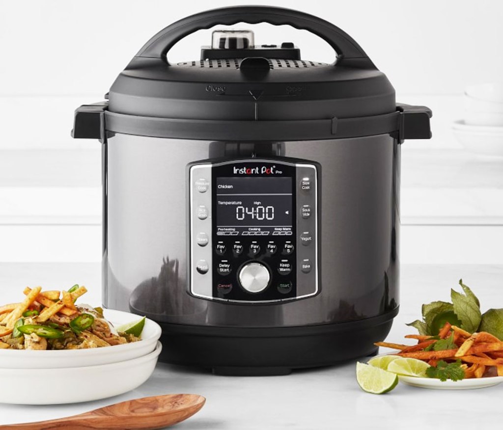 instant pot pro on kitchen counter