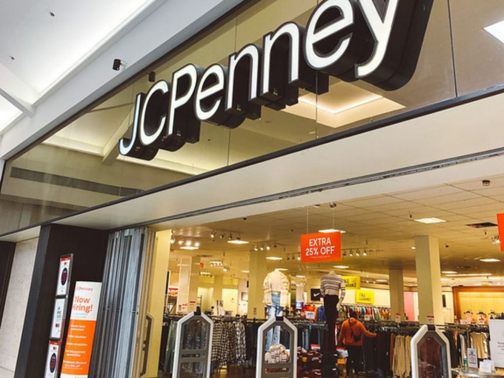 JCPenney store front in mall