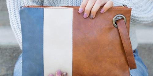 Oversized Vegan Leather Clutch Just $15.88 Shipped (Regularly $35) – Choose from 6 Colors