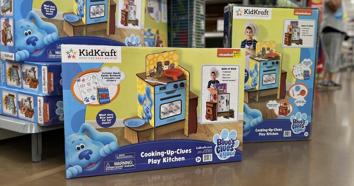 KidKraft Blue's Clues & You! Cooking-Up-Clues Wooden Play Kitchen