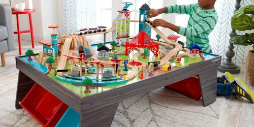 KidKraft Wooden Train Table Set Only $104.99 on Zulily.com (Regularly $210)