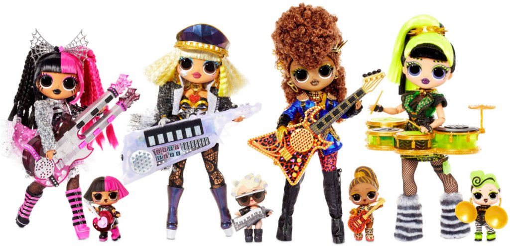 lol surprise rock band dolls