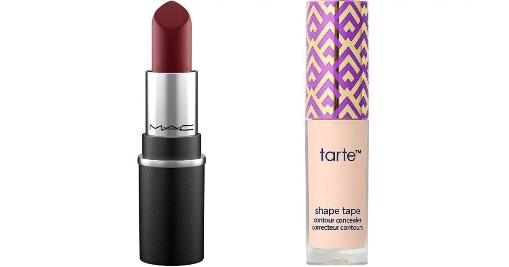 MAC lipstick and Tarte shape tape