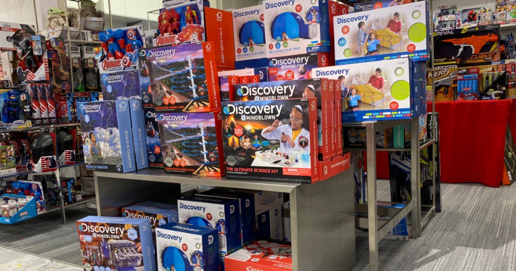 in-store display of Discover Toys