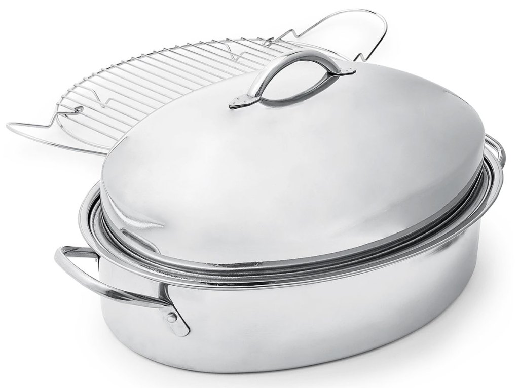 stainless steel oval roaster pan