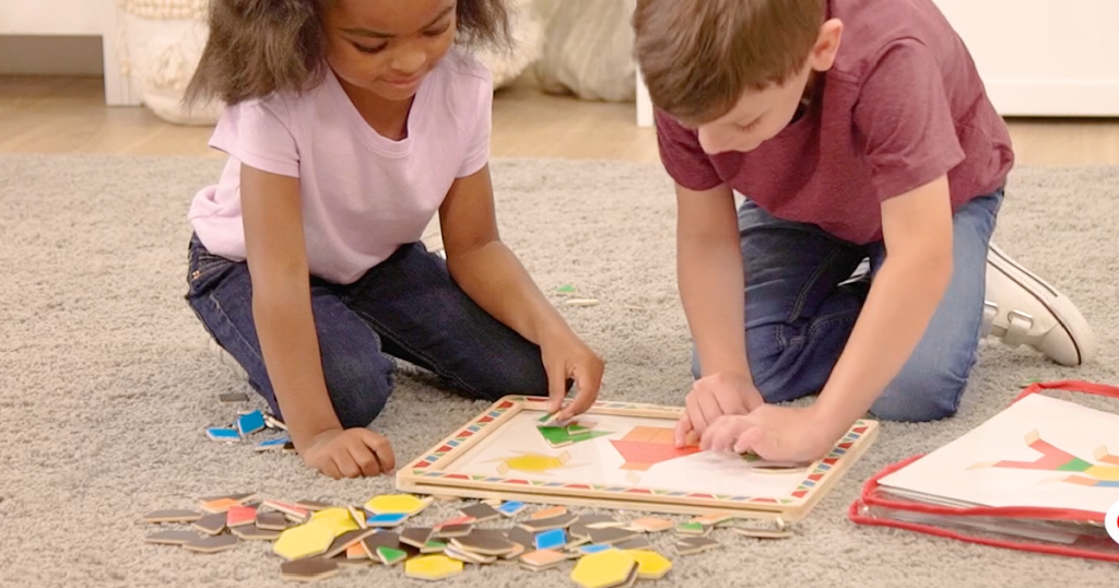 Melissa & Doug Magnetic Pattern Blocks-2
