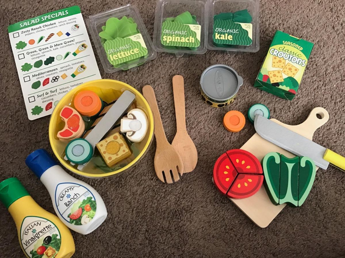 Salad set sales melissa and doug