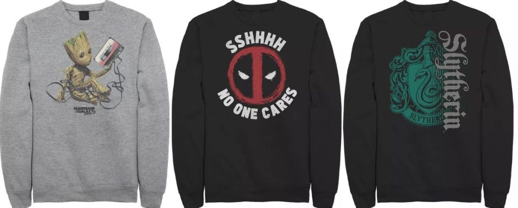 3 stock images of graphic sweatshirts for men from Kohl's