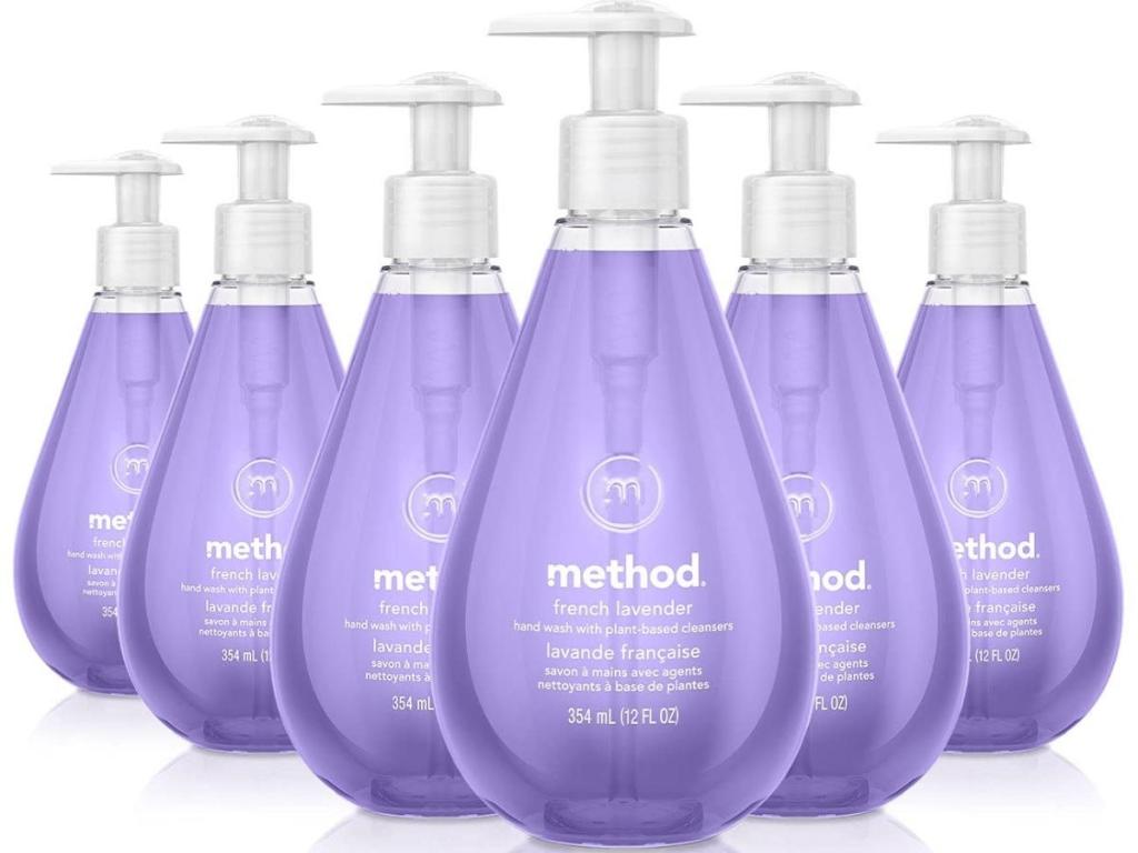 Method Gel Hand Soap 12oz 6-Pack in French Lavender