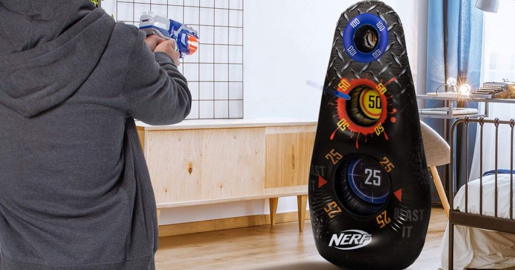 NERF target indoors