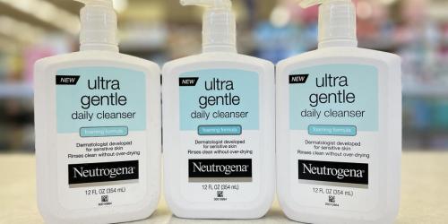 Neutrogena Ultra Gentle Daily Foaming Facial Cleansers Only $3 Each on Amazon
