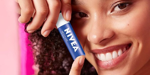 NIVEA Moisture Lip Care 4-Count Only $5.59 Shipped on Amazon (Just $1.40 Each)