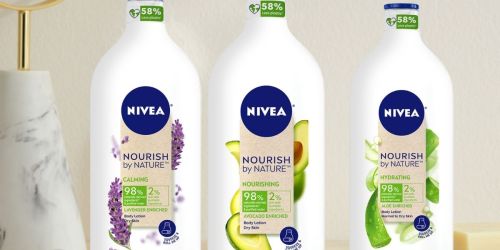High Value $2/1 Nivea Coupon = NEW Nourish by Nature Body Lotion Only $1.84 at Walmart After Cash Back (Regularly $6)