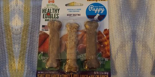Nylabone Healthy Edibles Puppy Treats 3-Pack Only $2.99 on Chewy (Regularly $6)