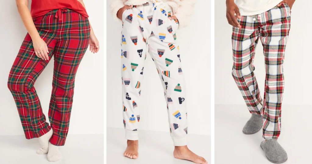 Old Navy Pajama Pants for kids and adults