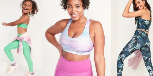 ** Old Navy Powersoft Sports Bras and Leggings for Girls and Women from $5.99 (Regularly $15)