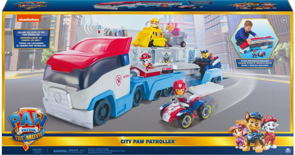 PAW Patrol Movie Transforming City PAW Patroller Truck Vehicle Playset 