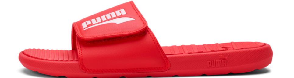 red PUMA sandal
