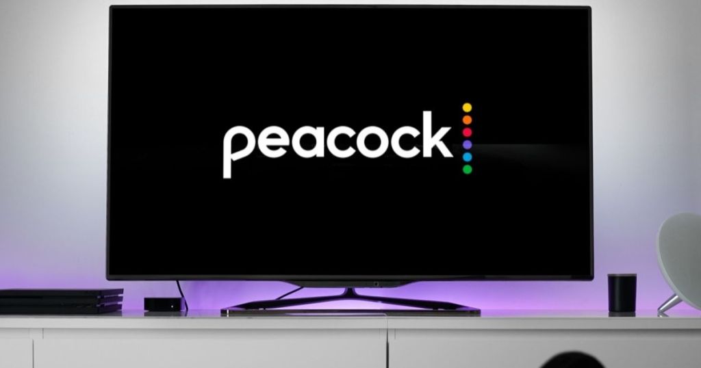 tv with peacock app on it
