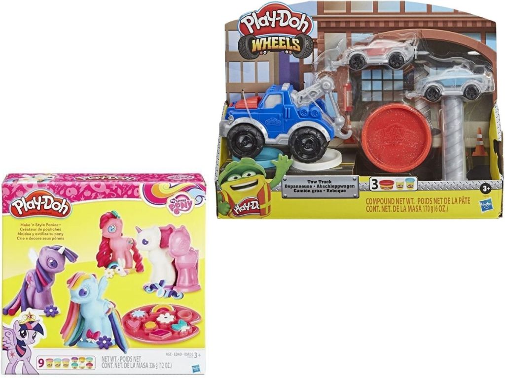 Play Doh My Little Pony and Wheels Playsets