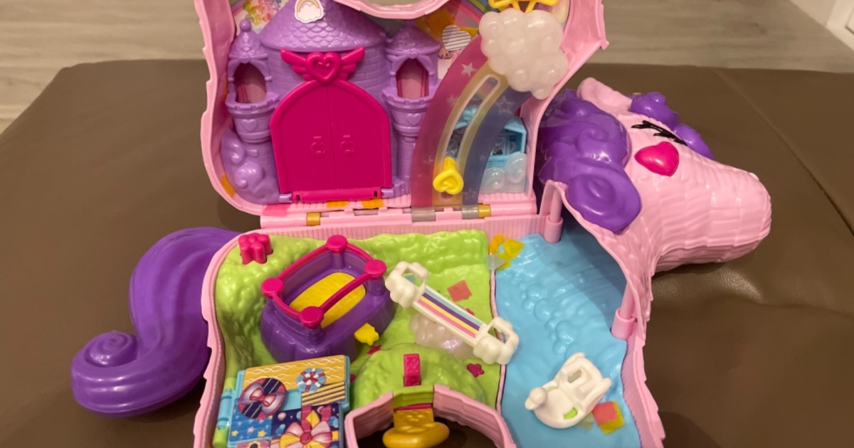 Details about   Polly Pocket Unicorn Party Large Compact Playset with Micro Polly & Lila Dolls 