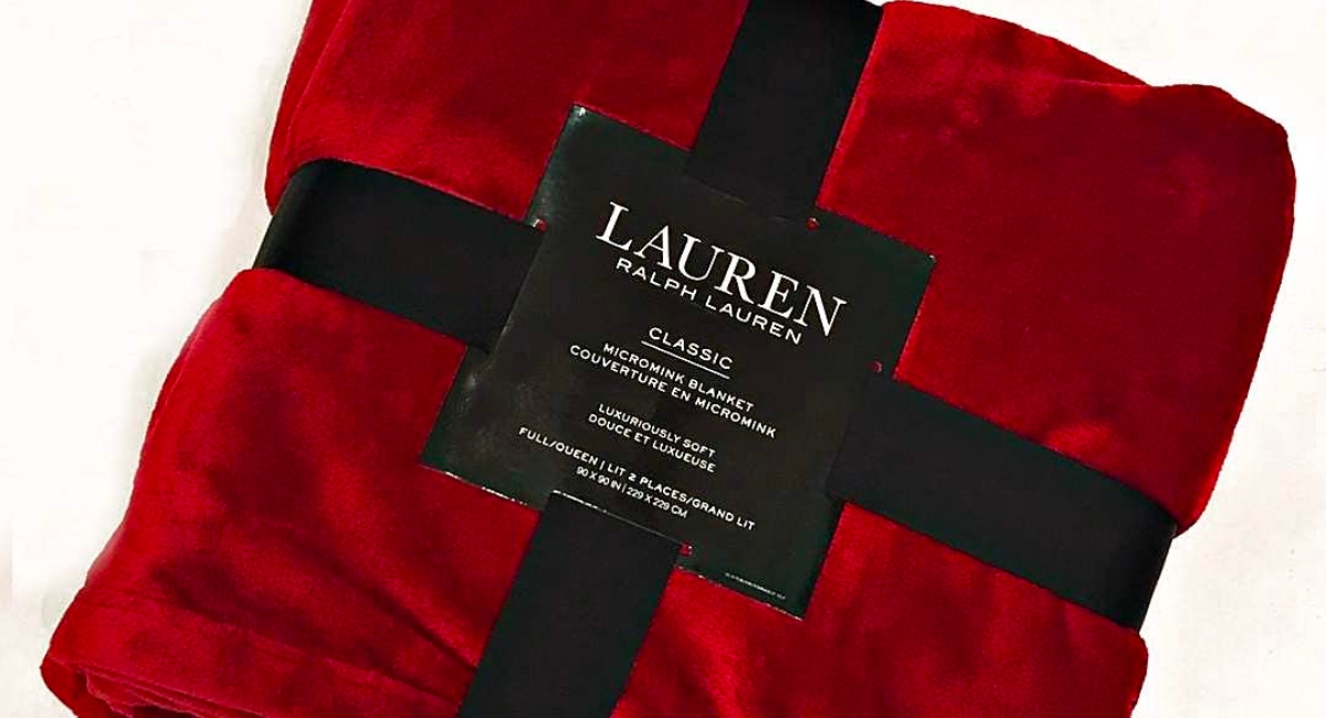 Ralph Lauren Micromink Blanket from $19 on Macy’s.com | Black Friday Deal