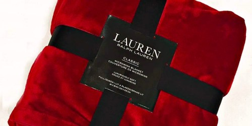 Ralph Lauren Micromink Blanket from $19 on Macy’s.com | Black Friday Deal
