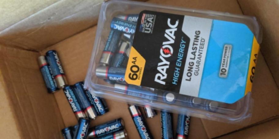 Rayovac AA Batteries 60-Pack Only $9.67 Shipped on Amazon (Reg. $26)