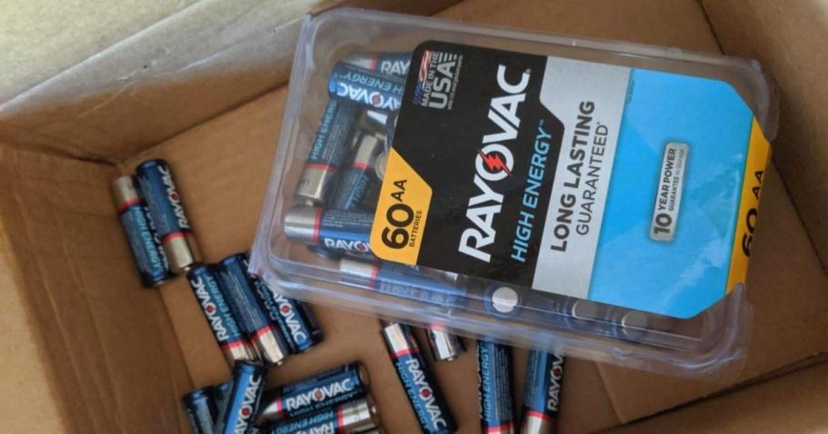 Rayovac AA Batteries 60-Pack Only $9.67 Shipped on Amazon (Reg. $26)