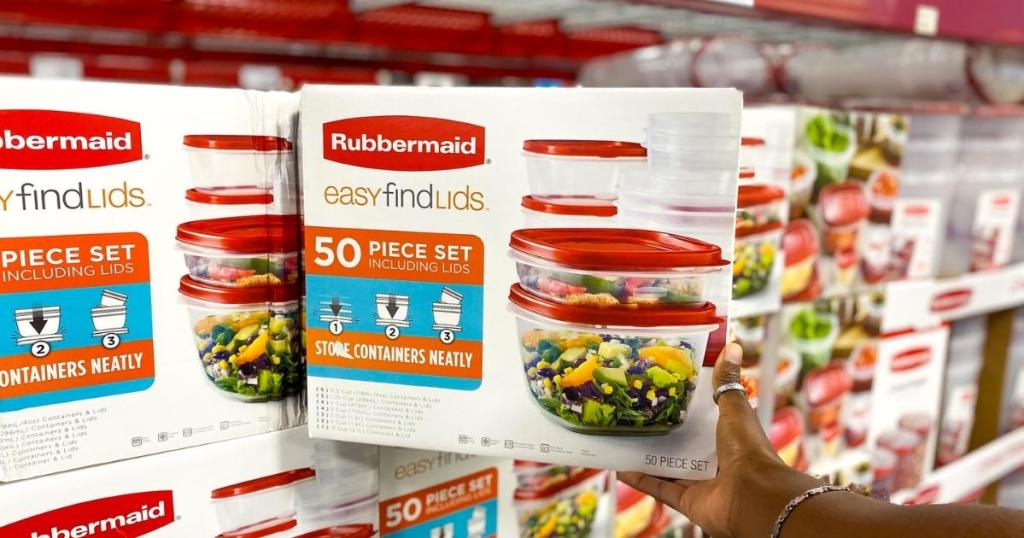 rubbermaid 50-piece easy find lids food storage containers