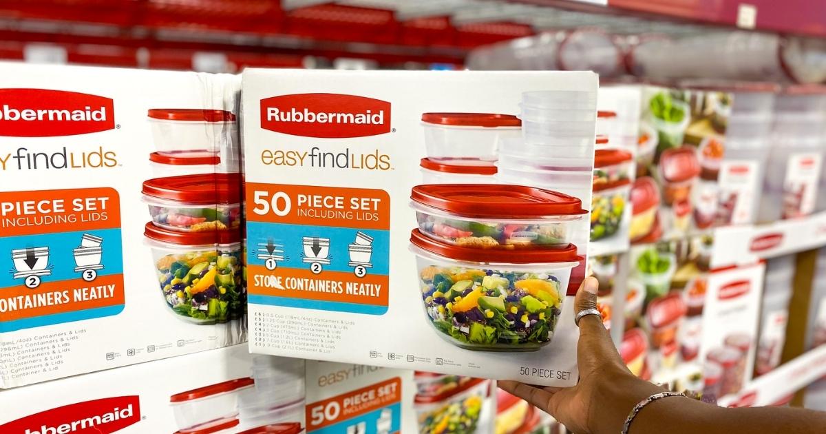 Rubbermaid 50-Piece Easy Find Lids Food Storage Set