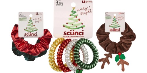 Scunci Holiday Hair Accessories from $3 Each on Walgreens.com | Fun Stocking Stuffer